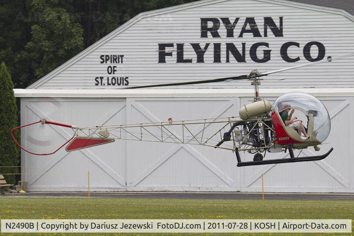 N2490B, 1956 Bell 47G-2 C/N 1516, Bell 47G-2 CN 1516, N2490B