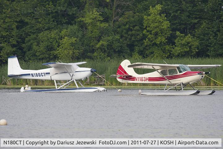 N180CT, Cessna 180B C/N 50632, Aeronca 15AC Sedan, N1183H and Cessna 180B, N180CT