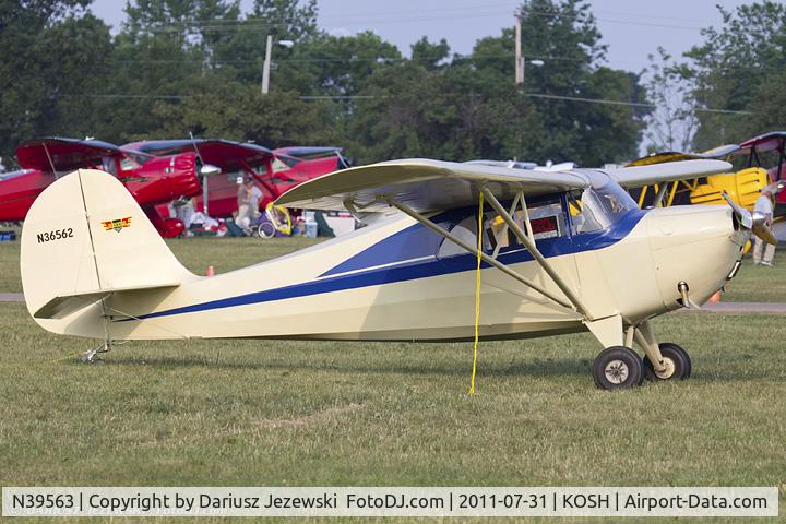 N39563, 1944 Aeronca 65-TAC C/N F5664TA, Aeronca 65-TAC L-3B CN F5664TA, N39563
