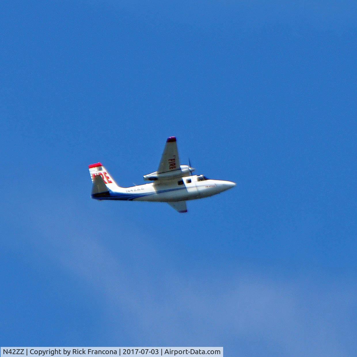 N42ZZ, 1979 Rockwell International 500-S C/N 3322, Flying over Port Orford, Oregon