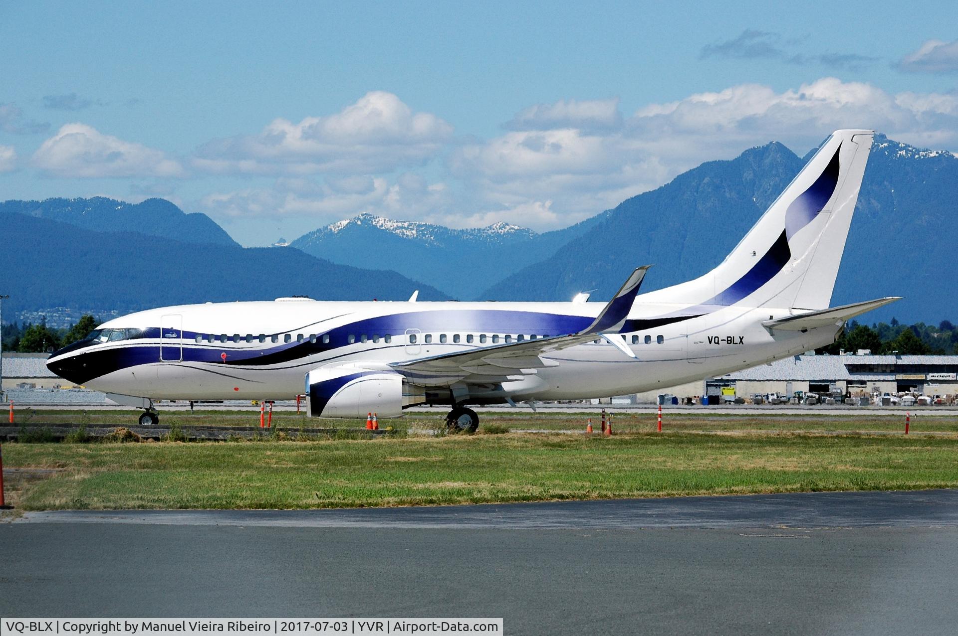 VQ-BLX, 2007 Boeing 737-7GV C/N 36090, YVR South Terminal