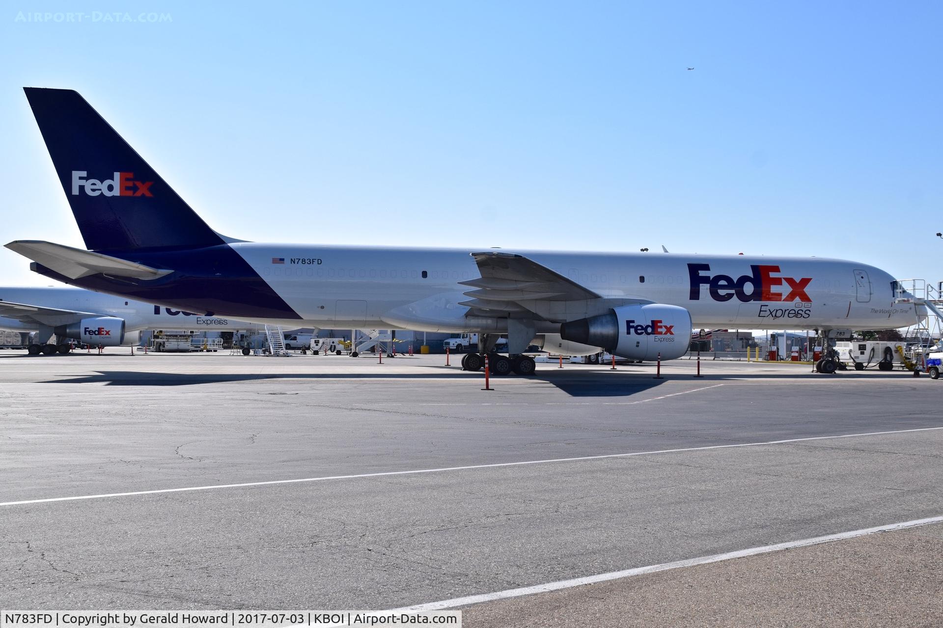 N783FD, 1992 Boeing 757-200(F) C/N 26678, Parked on the FedEx ramp.