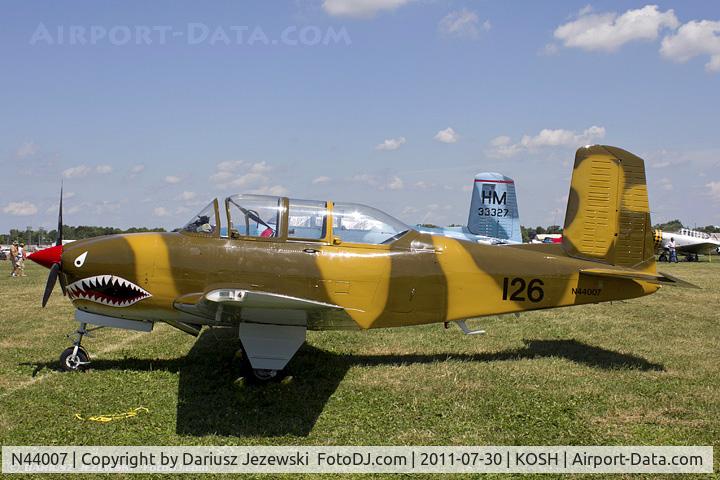 N44007, 1953 Beech T-34A (A45) Mentor Mentor C/N G-126, Beech A45 CN G-126, N44007