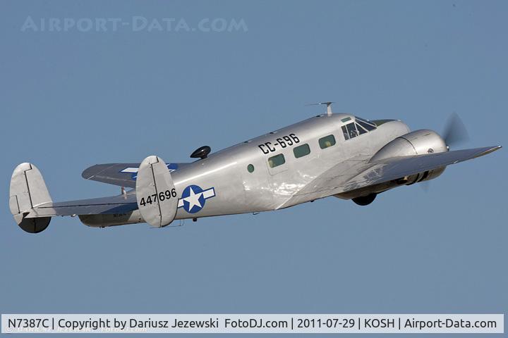 N7387C, 1963 Beech C-45F Expeditor C/N 8649, Beech C45F Expeditor CN 8649, N7387C