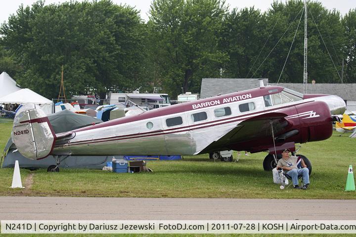 N241D, 1961 Beech C-45H Expeditor C/N AF-850, Beech C45H Expeditor CN AF-850, N241D
