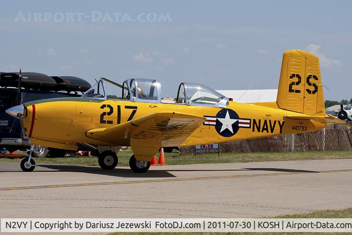 N2VY, 1955 Beech D-45 (T-34B) Mentor C/N BG-67, Beech D-45 Mentor CN BG-67, N2VY