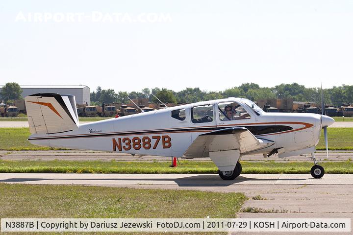 N3887B, 1955 Beech F35 Bonanza C/N D-4163, Beech F-35 CN D-4163, N3887B
