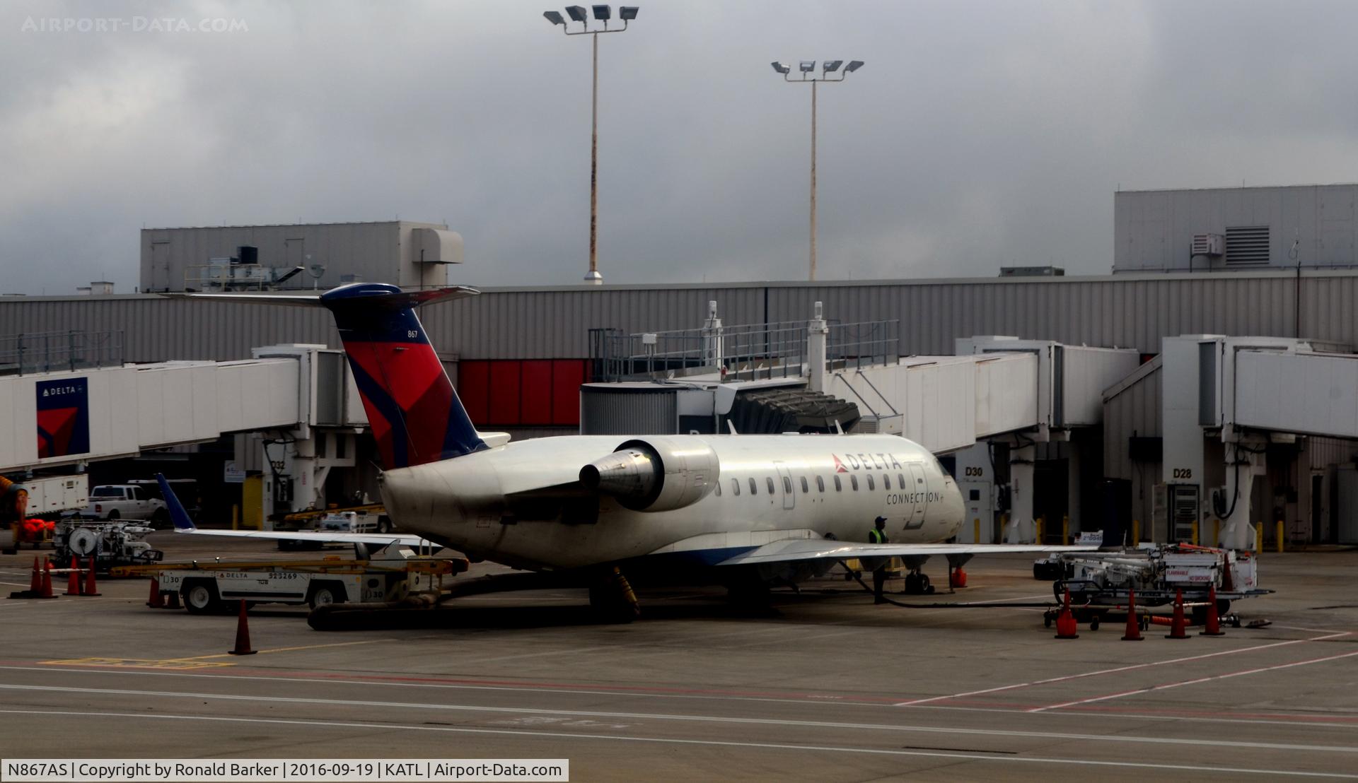 N867AS, 2000 Bombardier CRJ-200ER (CL-600-2B19) C/N 7463, Atlanta