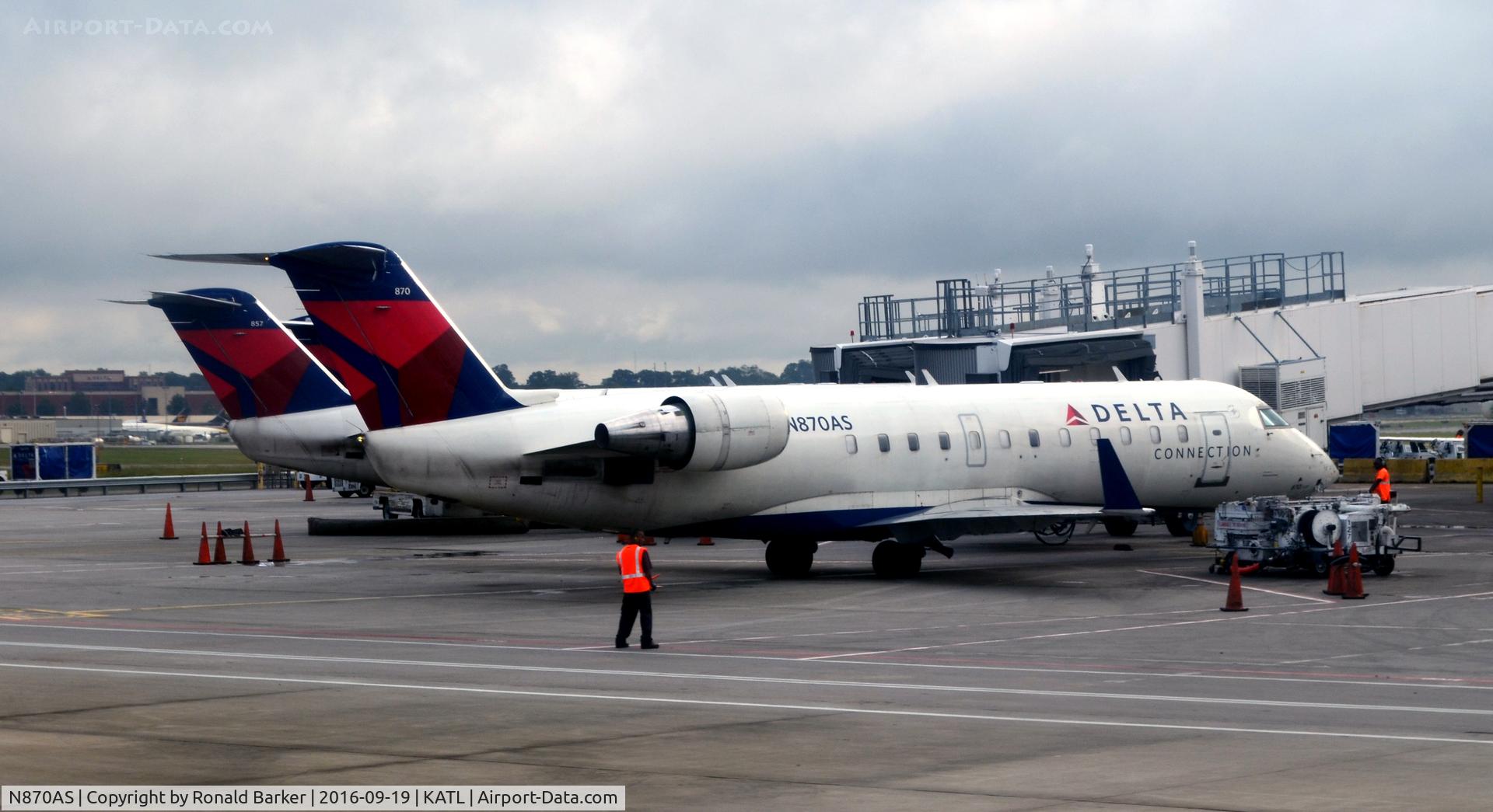N870AS, 2001 Bombardier CRJ-200ER (CL-600-2B19) C/N 7530, Atlanta