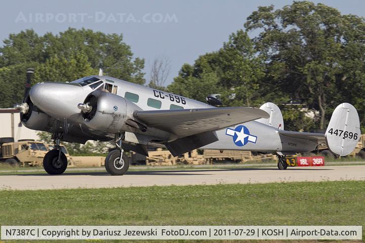 N7387C, 1963 Beech C-45F Expeditor C/N 8649, Beech C45F Expeditor CN 8649, N7387C