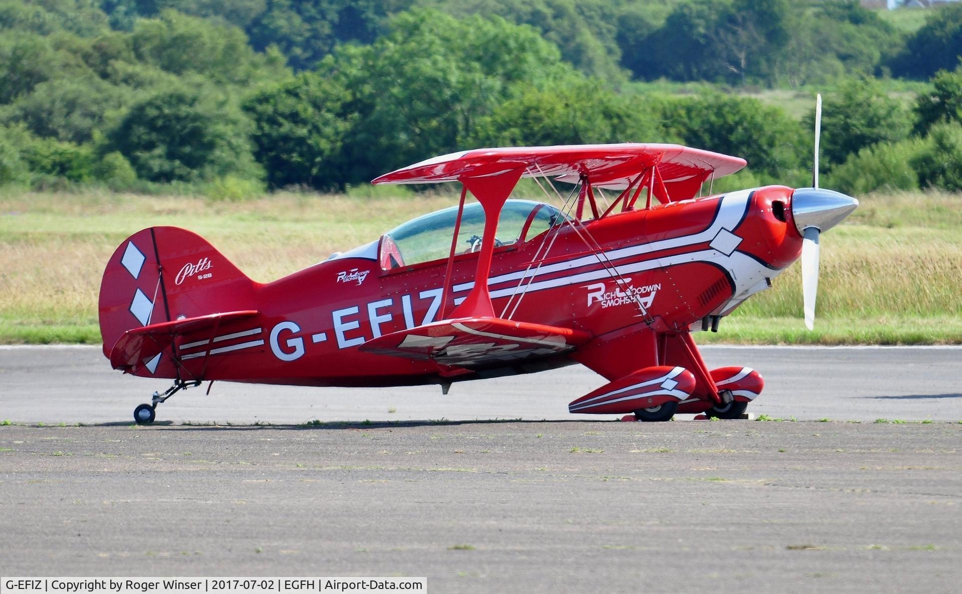 G-EFIZ, 1991 Aviat Pitts S-2B Special C/N 5224, Visiting Pitts Special biplane.