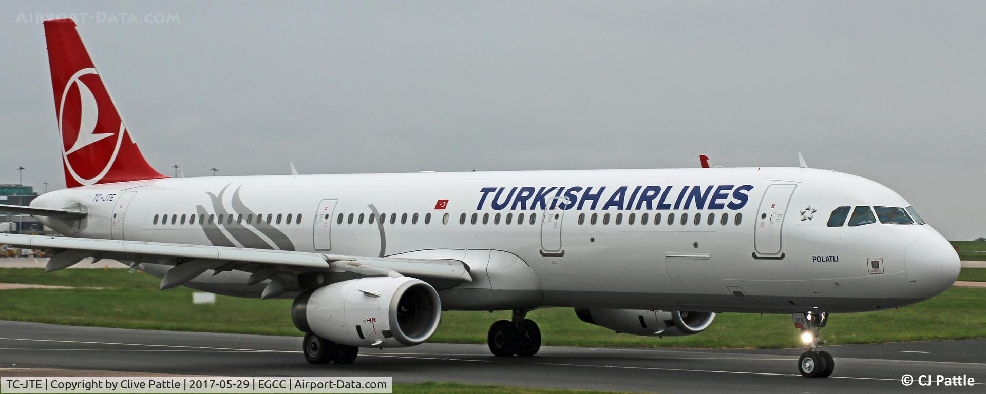 TC-JTE, 2015 Airbus A321-231 C/N 6869, Taxy at Manchester EGCC