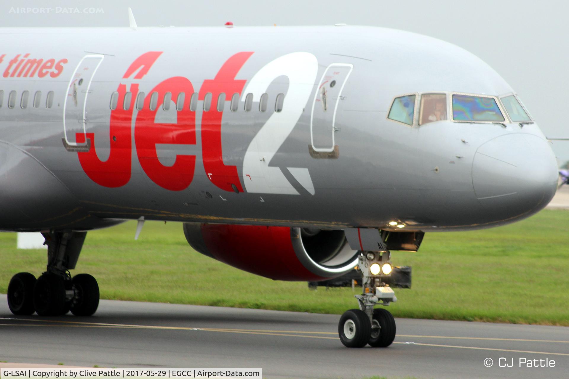 G-LSAI, 1987 Boeing 757-21B C/N 24016, Close up at Manchester EGCC