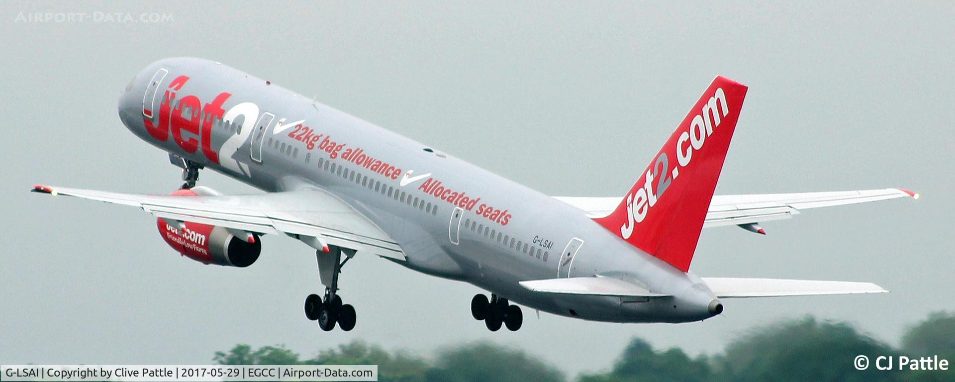 G-LSAI, 1987 Boeing 757-21B C/N 24016, Manchester departure