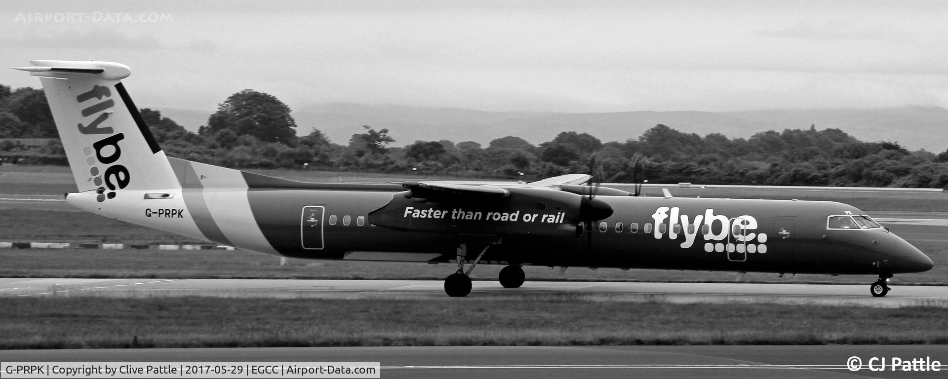 G-PRPK, 2008 Bombardier DHC-8-402 Dash 8 C/N 4203, Taxy at Manchester EGCC
