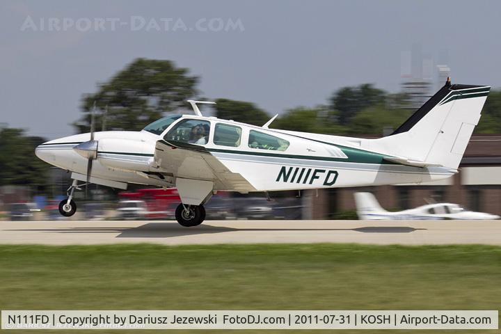 N111FD, 1966 Beech C55 Baron (95-C55) C/N TE-66, Beech 95-C55 CN TE-66, N111FD