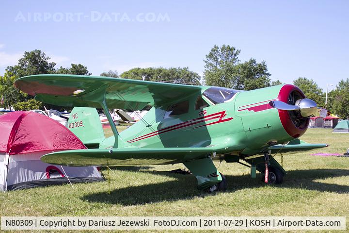 N80309, 1946 Beech G17S C/N B-8, Beech G17S Staggerwing CN B-8, N80309
