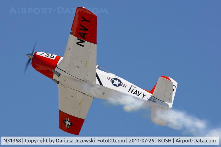 N31368, 1955 Beech T-34B Mentor C/N 140755, Beech T34B Mentor CN 140755, N31368