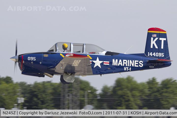 N245Z, 1957 Beech T-34B C/N 144095, Beech T34B Mentor CN 144095, N245Z