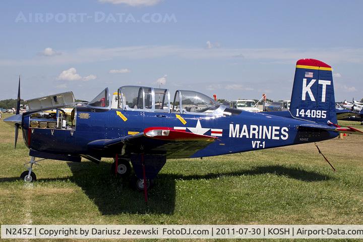 N245Z, 1957 Beech T-34B C/N 144095, Beech T34B Mentor CN 144095, N245Z