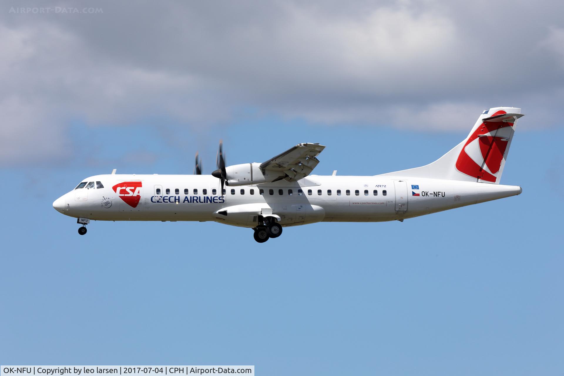 OK-NFU, 2008 ATR 72-212A C/N 789, Copenhagen 4.7.2017 ex OY-JZV