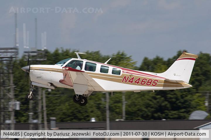 N4468S, 1975 Beech A36 Bonanza 36 C/N E-696, Beech A36 Bonanza 36 CN E-696, N4468S