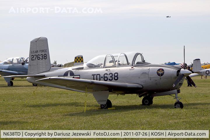 N638TD, 1953 Beech T-34A (A45) Mentor Mentor C/N G-286, Beech A45 Mentor CN G-286, N638TD