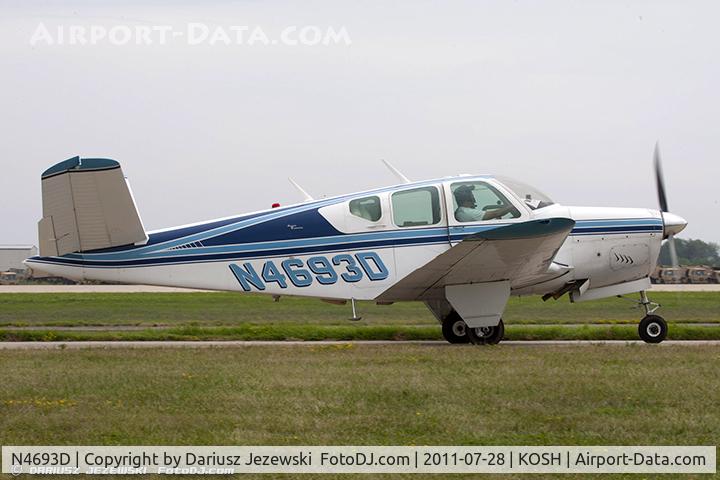 N4693D, 1957 Beech H35 Bonanza C/N D-4906, Beech H35 Bonanza CN D-4906, N4693D