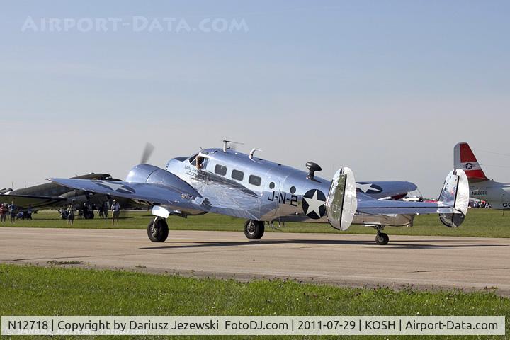 N12718, 1942 Beech UC-45J Expeditor C/N 39750, Beech UC-45J Expeditor CN 39750, N12718
