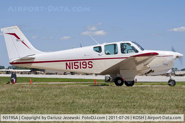 N519SA, 1981 Beech B200 Super King Air King Air C/N BB-940, Beech 35-B33 CN CD-498, N1519S