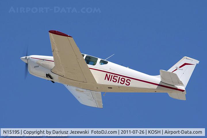 N1519S, 1962 Beech 35-B33 Debonair C/N CD-498, Beech 35-B33 Debonair CN CD-498, N1519S
