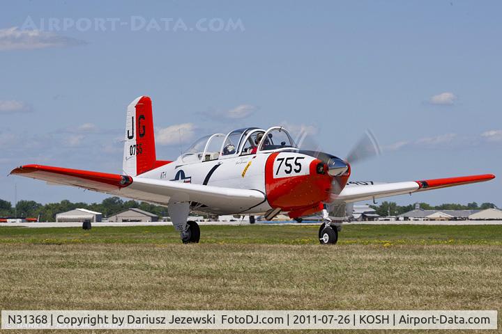 N31368, 1955 Beech T-34B Mentor C/N 140755, Beech T34B Mentor CN 140755, N31368