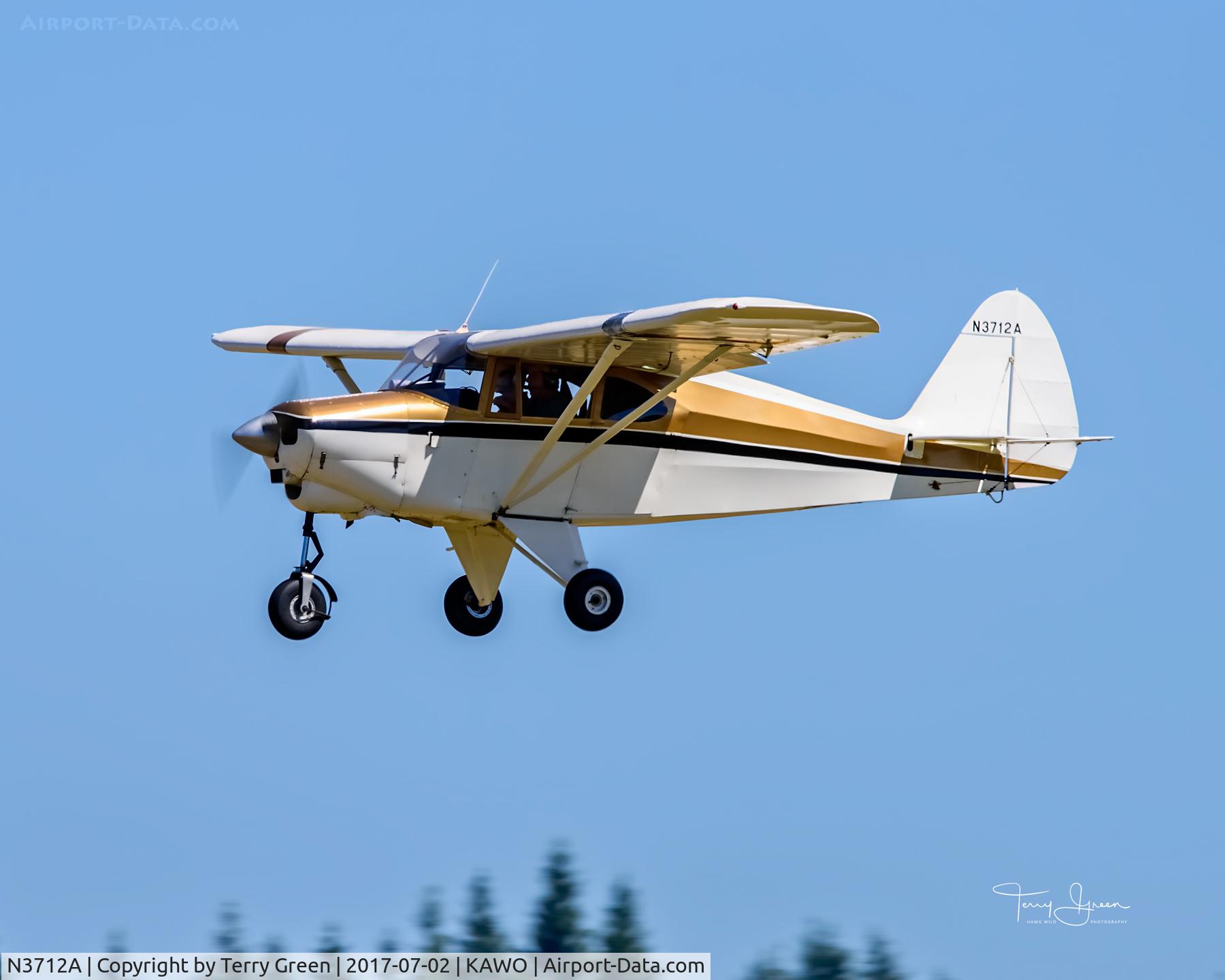 N3712A, 1954 Piper PA-22 C/N 22-1952, KAWO