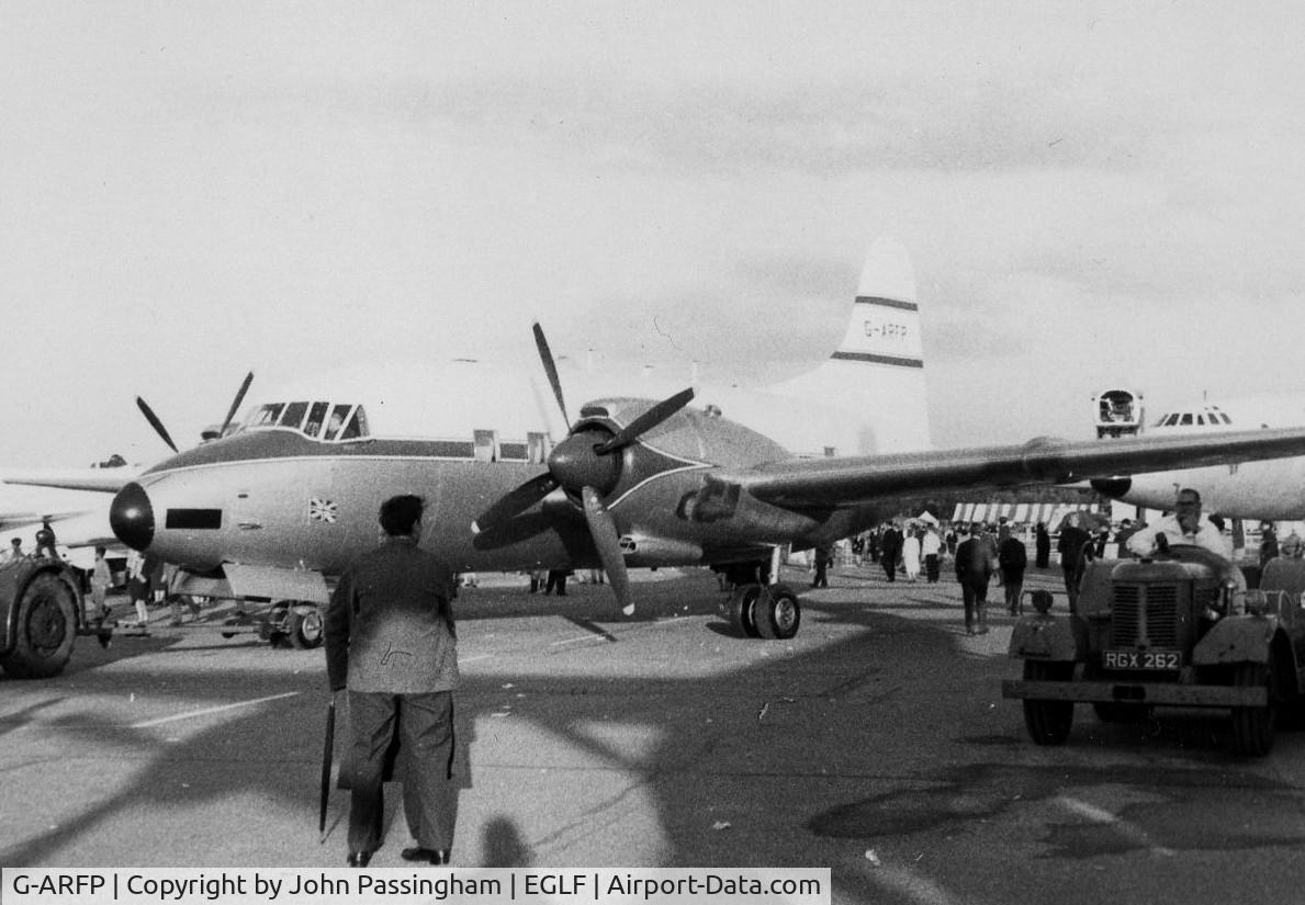 G-ARFP, 1952 Vickers Varsity T.1 C/N 546, Static Park Farnborough  September, 1964