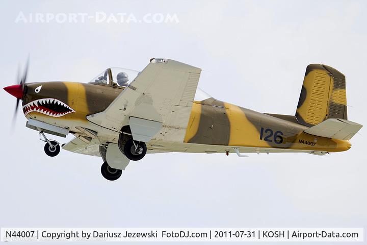 N44007, 1953 Beech T-34A (A45) Mentor Mentor C/N G-126, Beech A45 CN G-126, N44007