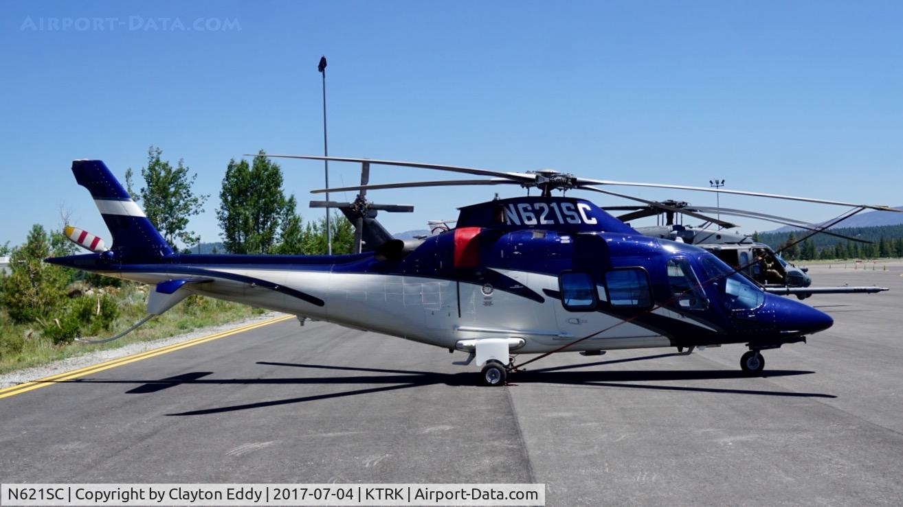 N621SC, 2008 Agusta A-109S C/N 22078, Truckee Airport California. 2017.