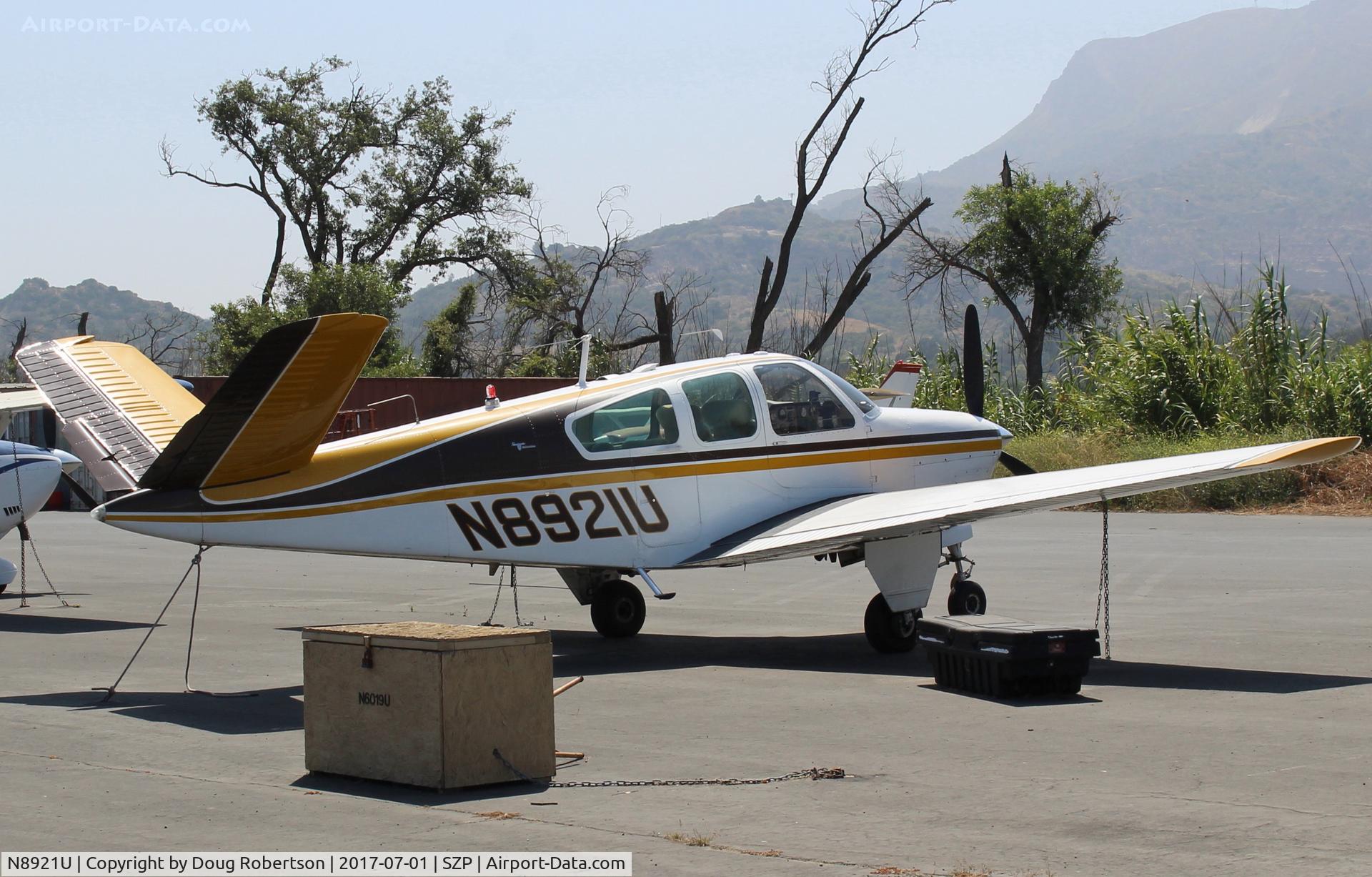 N8921U, 1965 Beech S35 Bonanza C/N D-7911, 1965 Beech S35 BONANZA, Continental I0-520-B 285 Hp