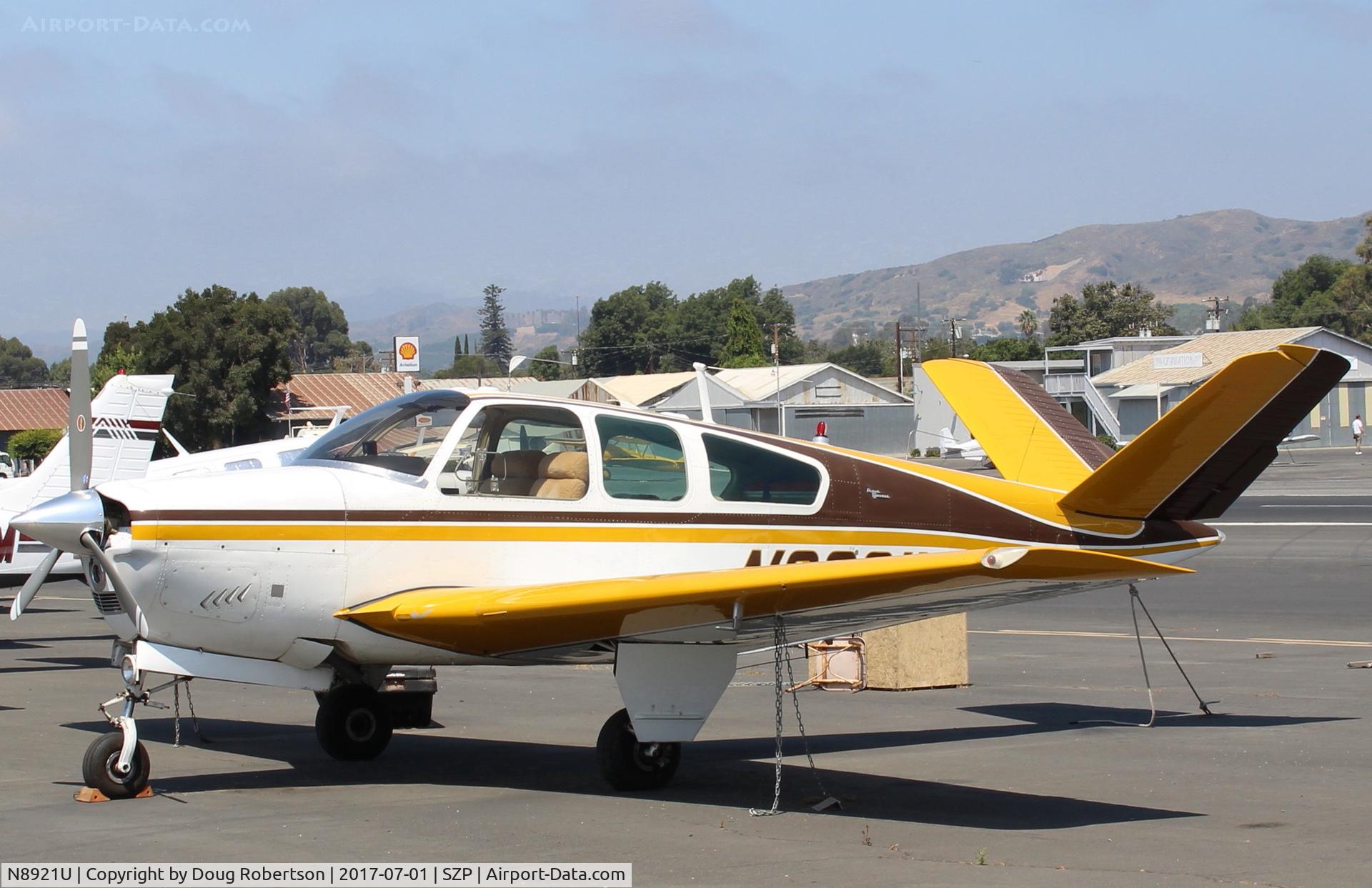 N8921U, 1965 Beech S35 Bonanza C/N D-7911, 1965 Beech S35 BONANZA, Continental IO-520-B 285 Hp