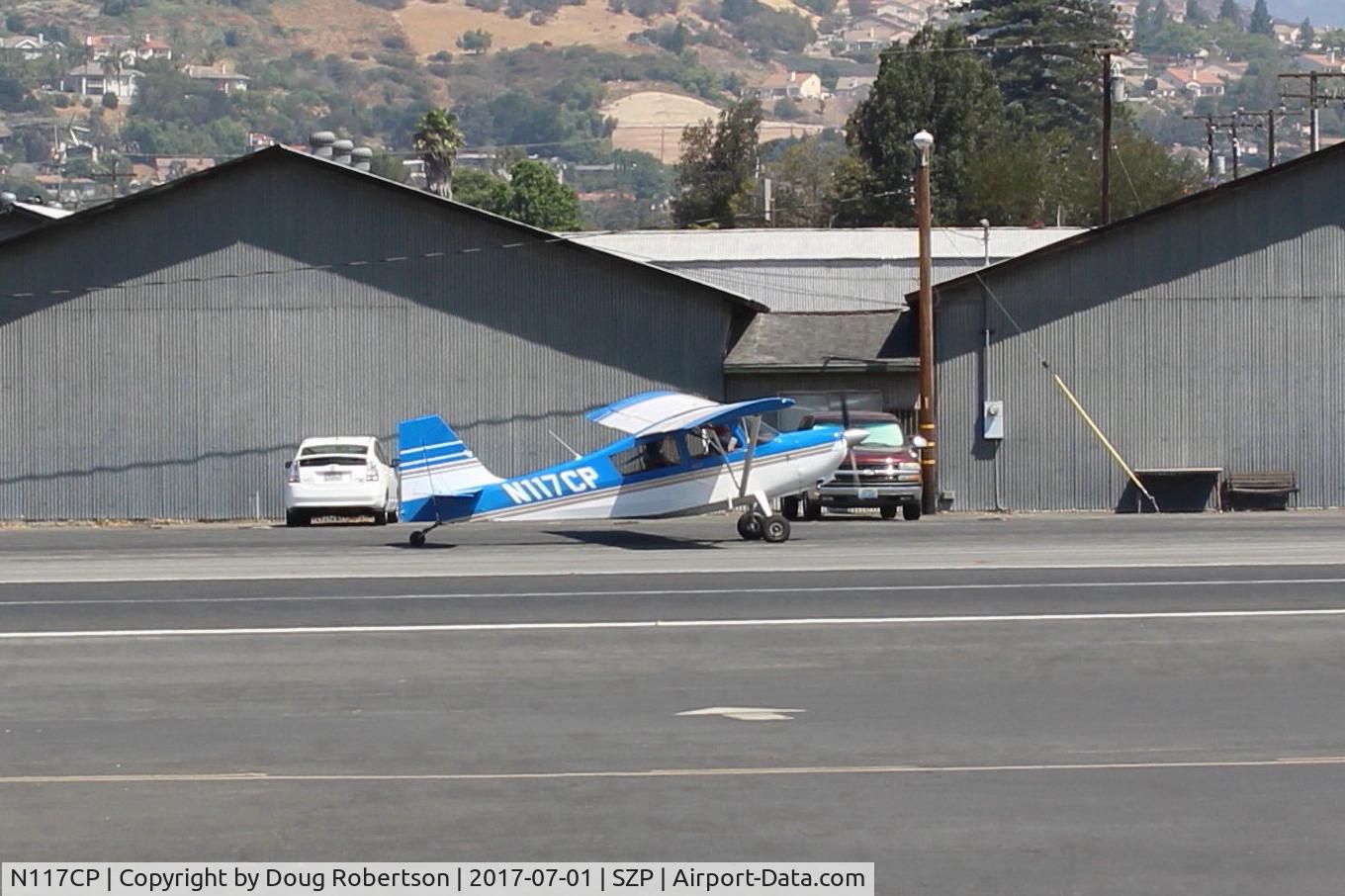 N117CP, American Champion 7GCBC Citabria C/N 1275-99, 1999 American Champion 7GCBC CITABRIA, Lycoming O-320 150 Hp, taxi to Rwy 22