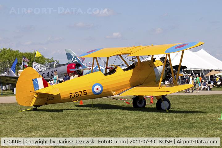 C-GKUE, 1942 Boeing B75N1 C/N 75-3925, Boeing B-75N1 Stearman CN 753925, C-GKUE