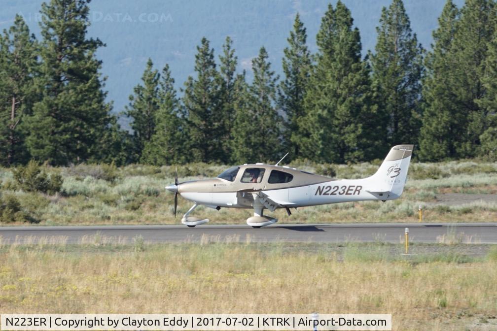N223ER, 2007 Cirrus SR22 G3 X Turbo C/N 2658, Truckee Airport California. 2017.