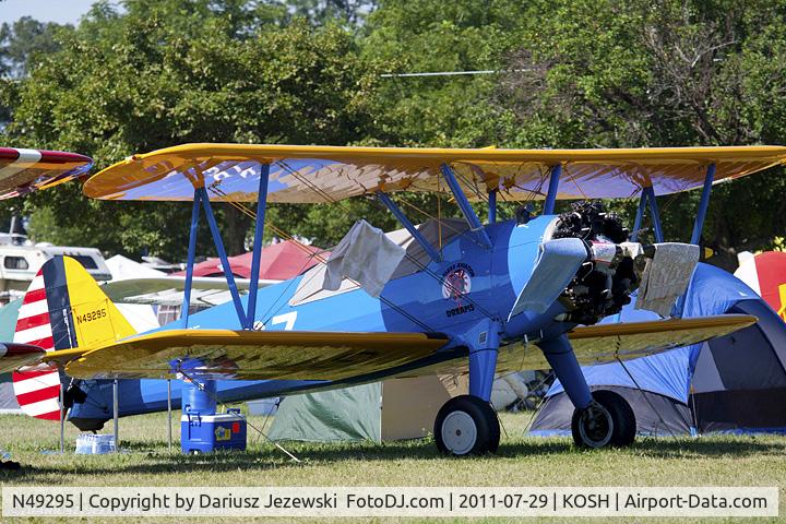 N49295, 1940 Boeing A75N1(PT17) C/N 75-531, Boeing A-75N1 (PT-17) Stearman CN 75-531, N49295