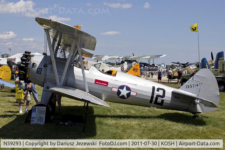 N59293, 1942 Boeing B75N1 C/N 75-3221, Boeing B-75N1 (PT-17) Stearman CN 75-3221, N59293