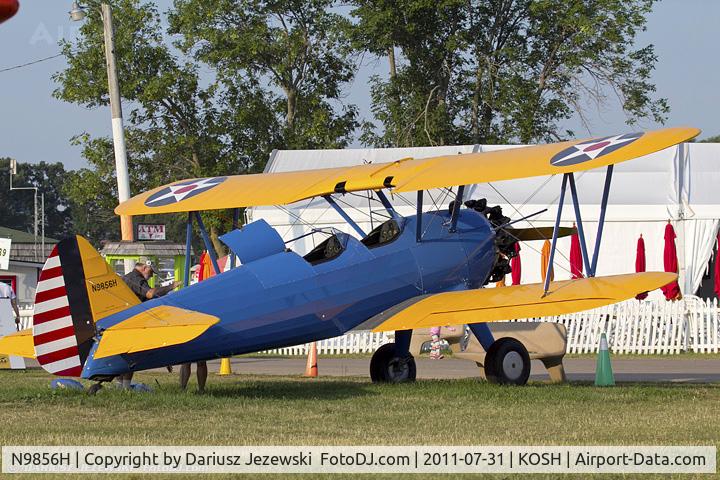 N9856H, 1943 Boeing A75N1(PT17) C/N 75-4988, Boeing A-75N1 (PT-17) Stearman CN 75-4988, N9856H
