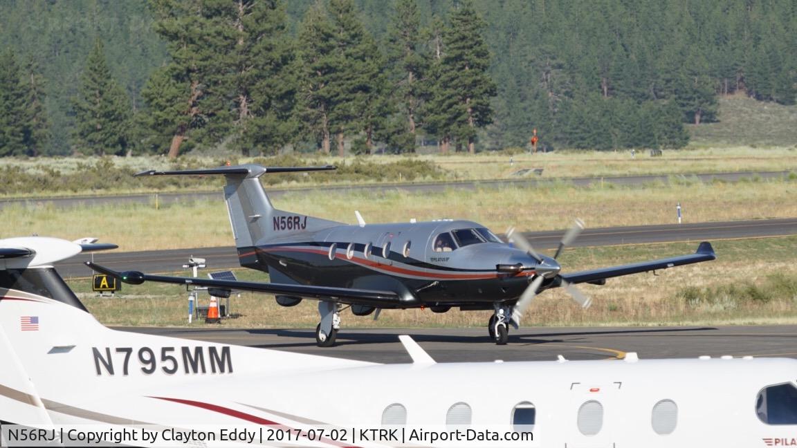 N56RJ, 2006 Pilatus PC-12/47 C/N 758, Truckee Airport California. 2017.
