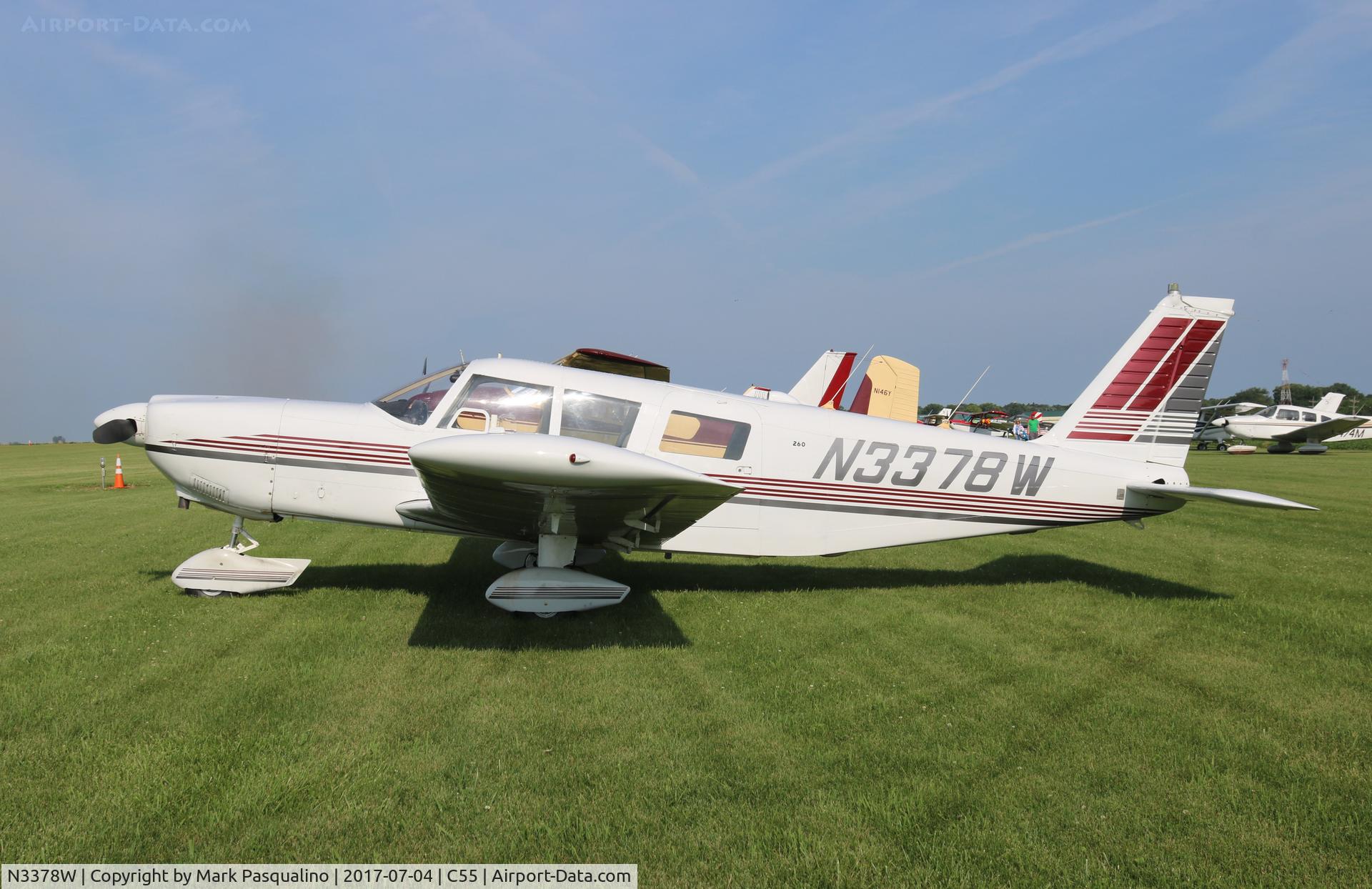 N3378W, 1965 Piper PA-32-260 Cherokee Six C/N 32-232, Piper PA-32-260