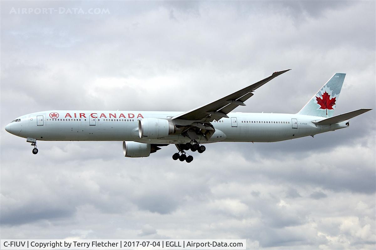 C-FIUV, 2008 Boeing 777-333/ER C/N 35248, On approach to London Heathrow