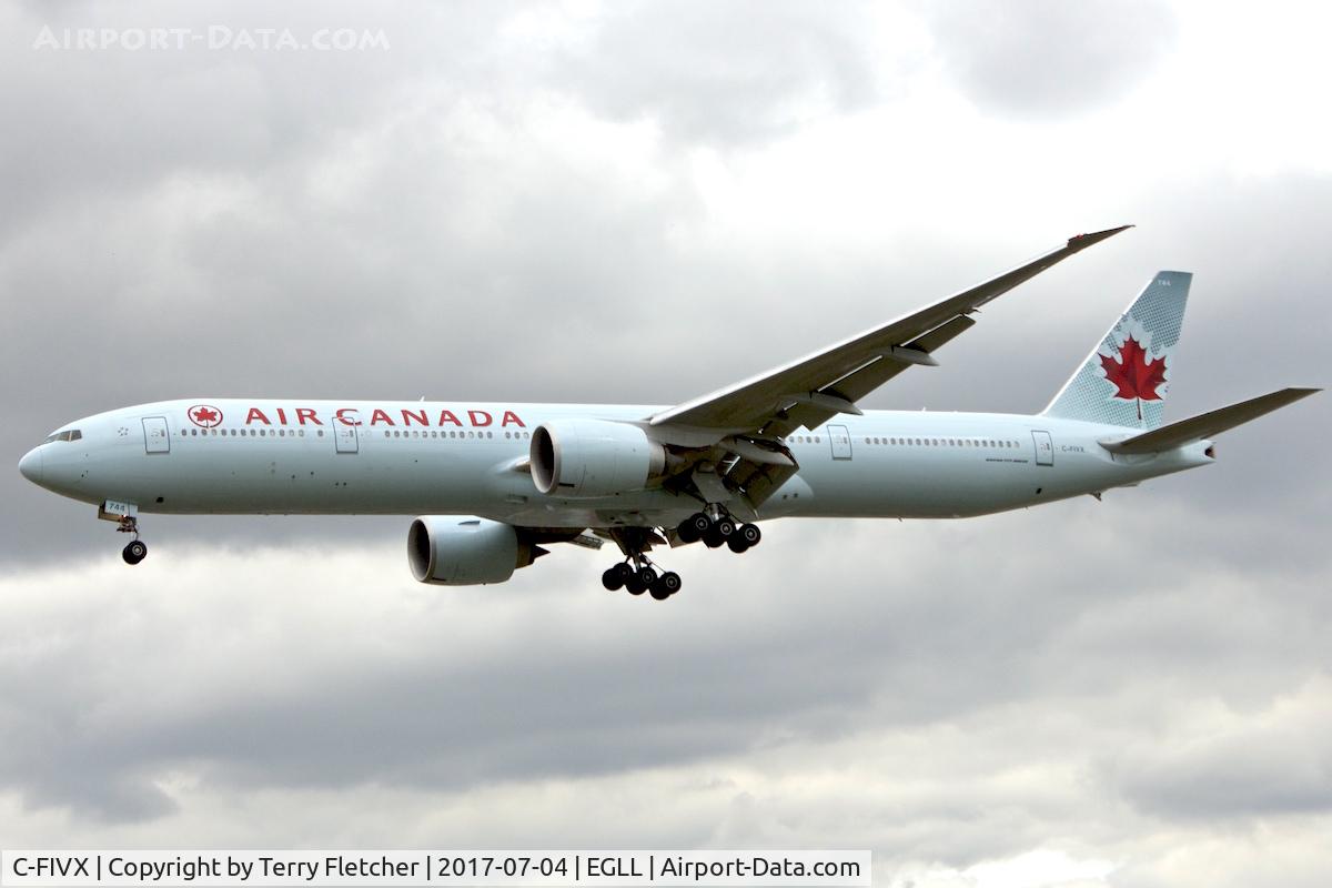 C-FIVX, 2013 Boeing 777-333/ER C/N 42219, On approach to London Heathrow