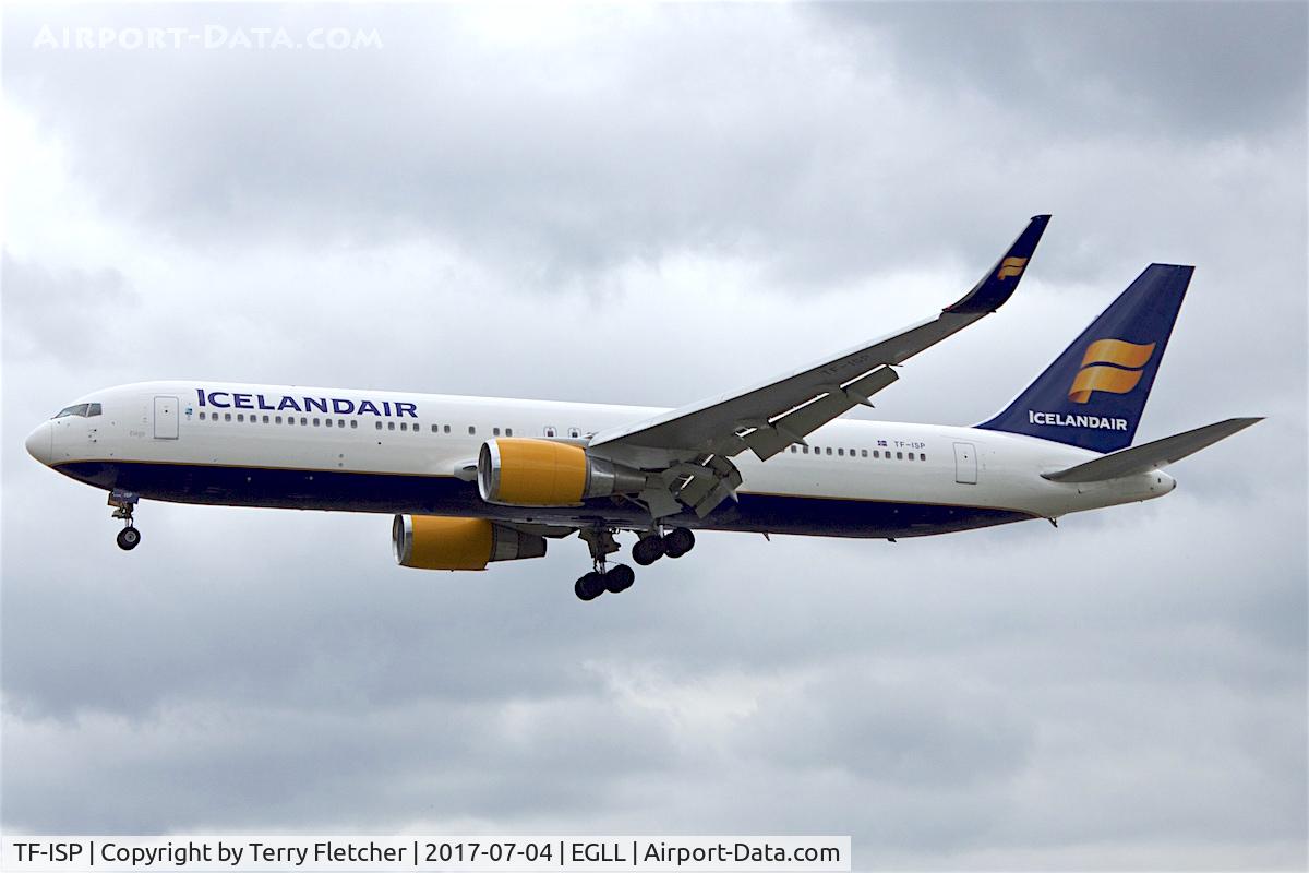 TF-ISP, 1997 Boeing 767-319/ER C/N 26971, On approach to London Heathrow