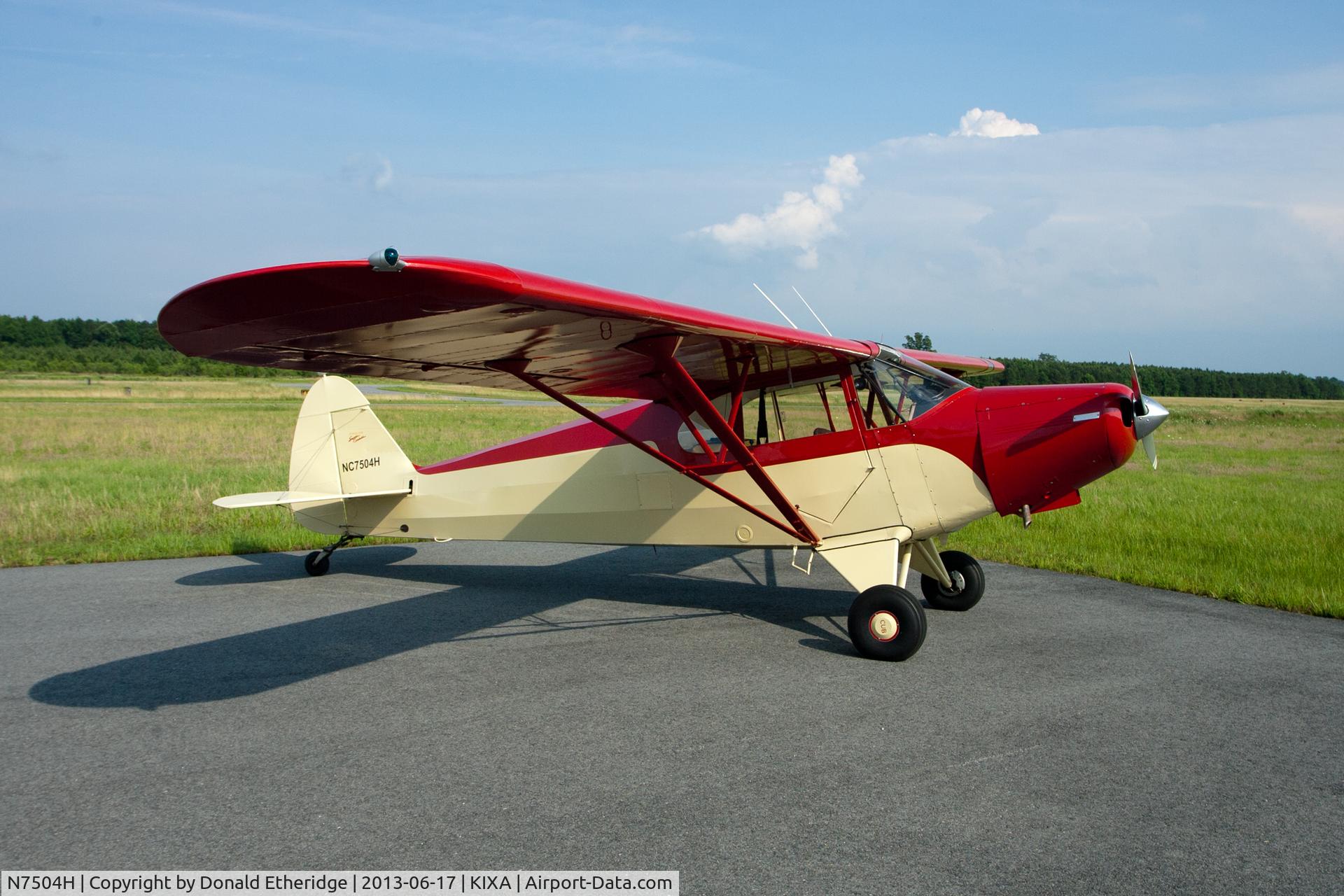 N7504H, 1946 Piper PA-12 Super Cruiser C/N 12-365, Aircraft based at KIXA